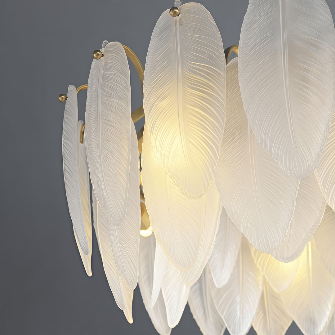 Feather Chandeliers Modern Luxury Glass Ceiling Light