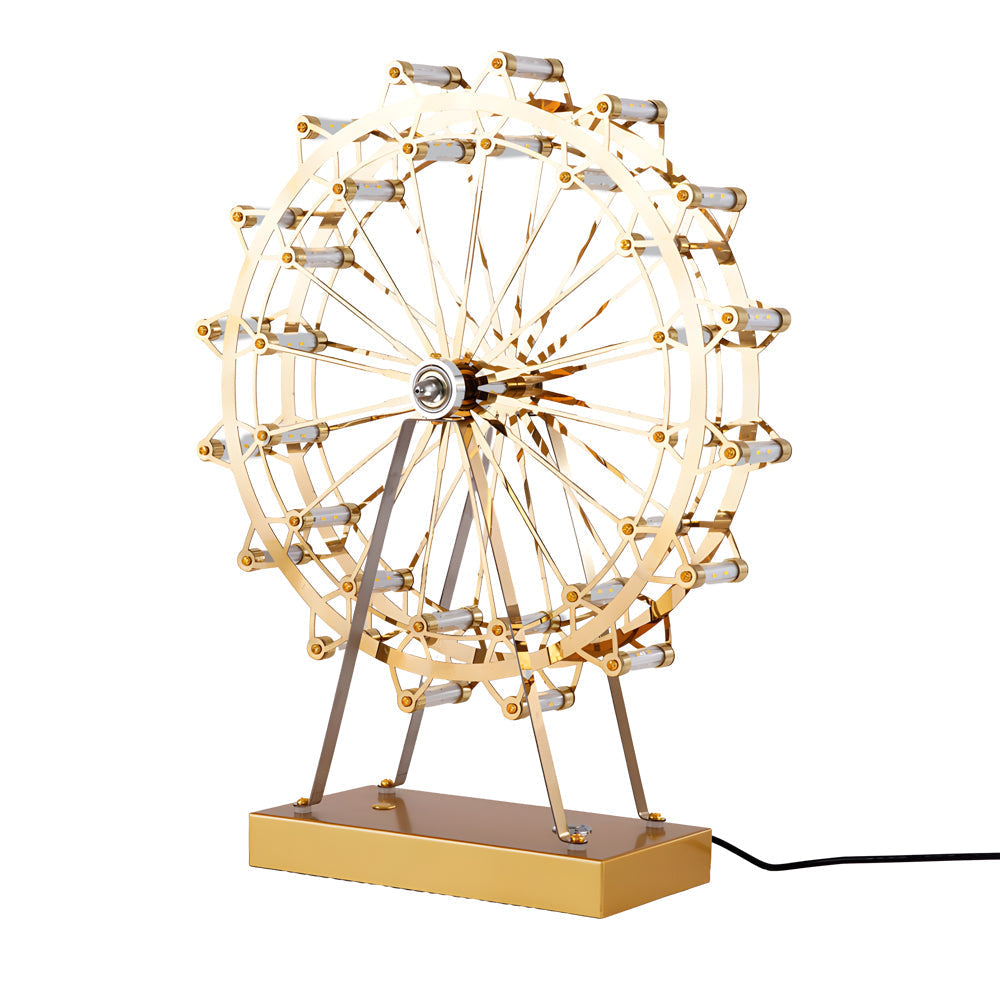 Ferris Wheel Lights Vintage Gold Metal LED Atmosphere Light