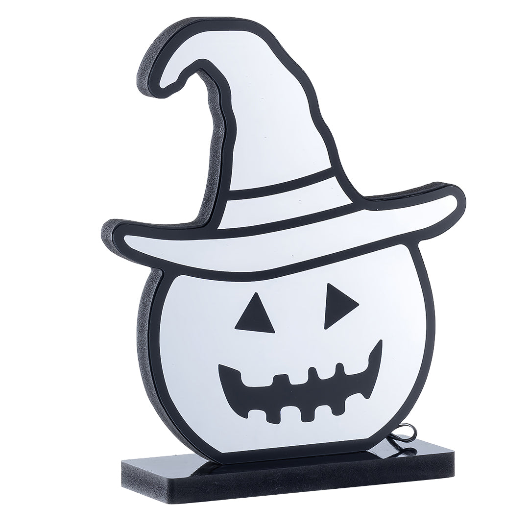 Halloween Pumpkin Lights with Witch Hat LED Acrylic Lamp