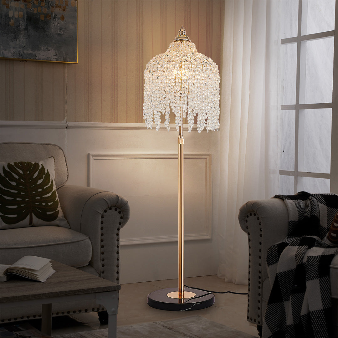 Floor Crystal Lamps LED Decorative Luxury Hardware Light