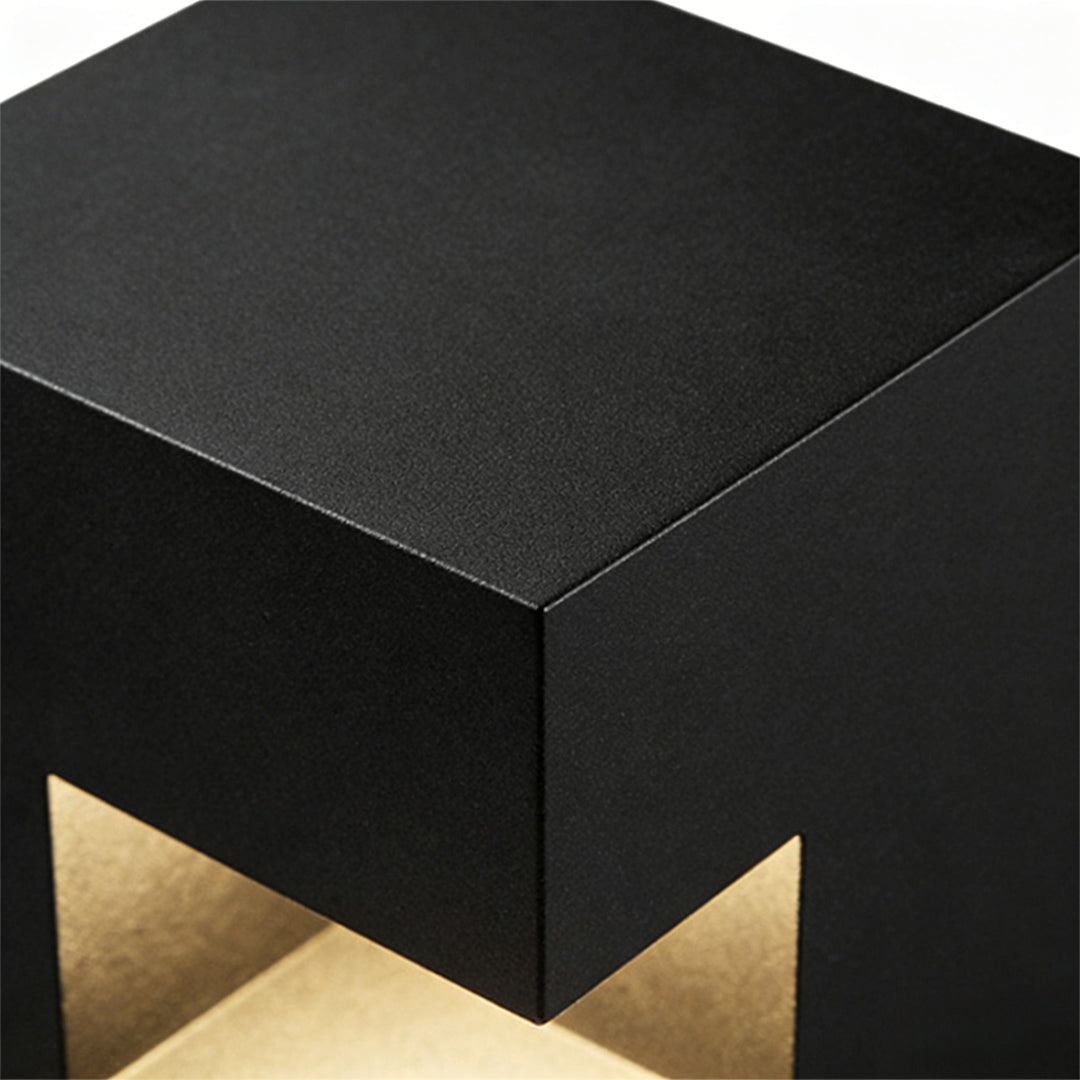 Floor Light Box Streamlined Square Black LED Outdoor Lawn Light