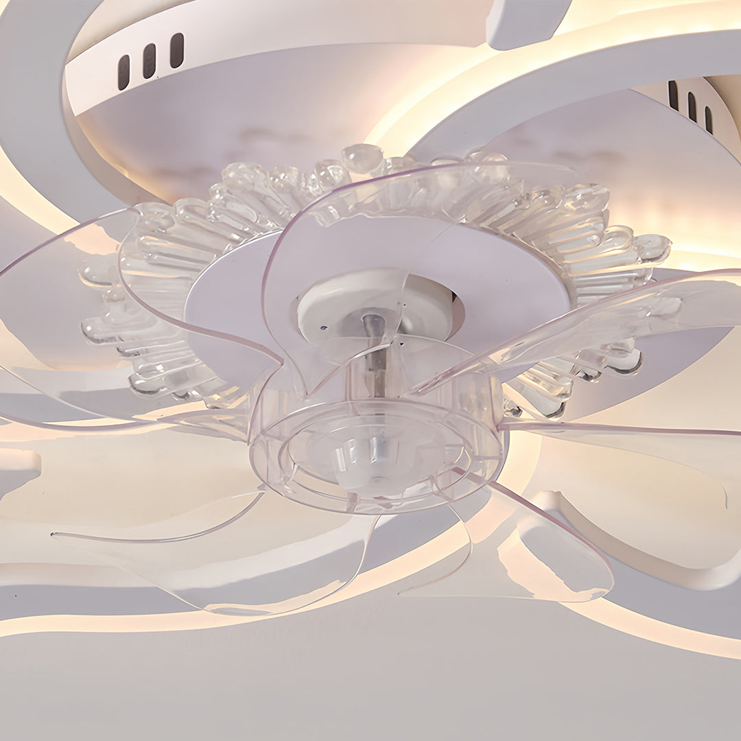 Ceiling Light with Fan Inside Minimalist Body Ultra-Quiet Fan Light