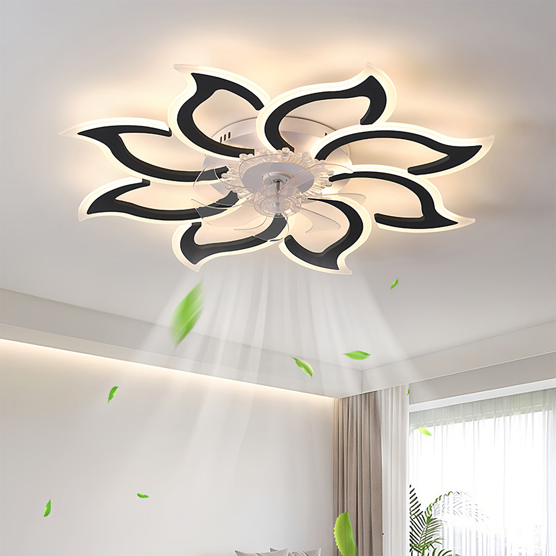 Ceiling Light with Fan Inside Minimalist Body Ultra-Quiet Fan Light