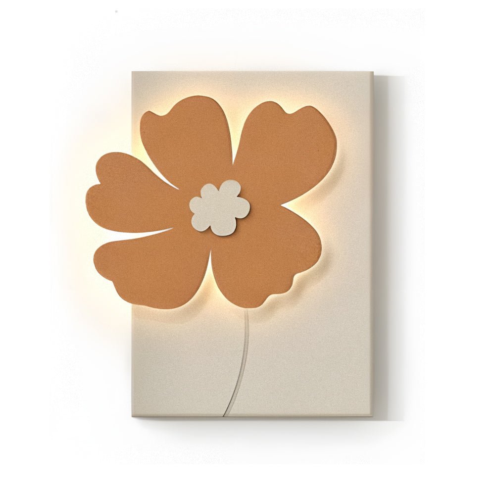 Flowers Three-Dimensional Sandstone Painting USB Remote Decorative Painting