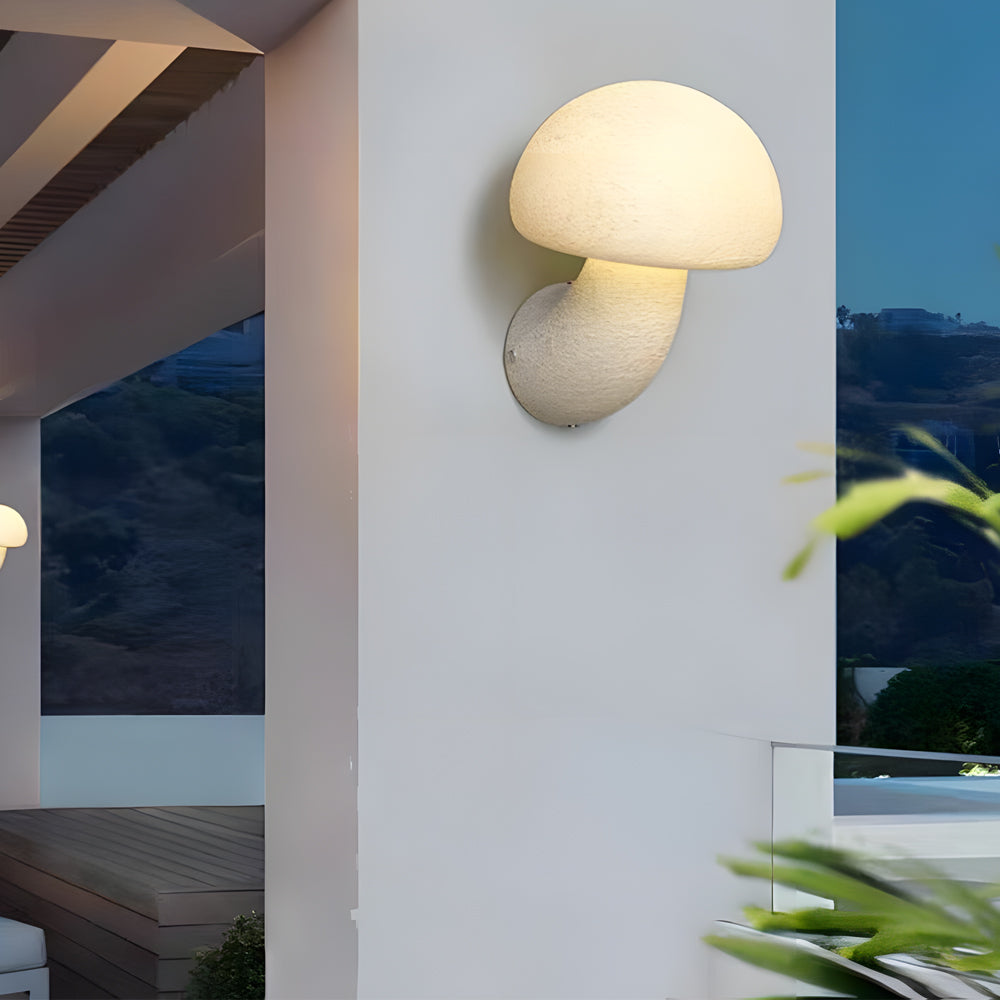 Wall Lights Led Warm Light Resin Mushroom Vintage-Style
