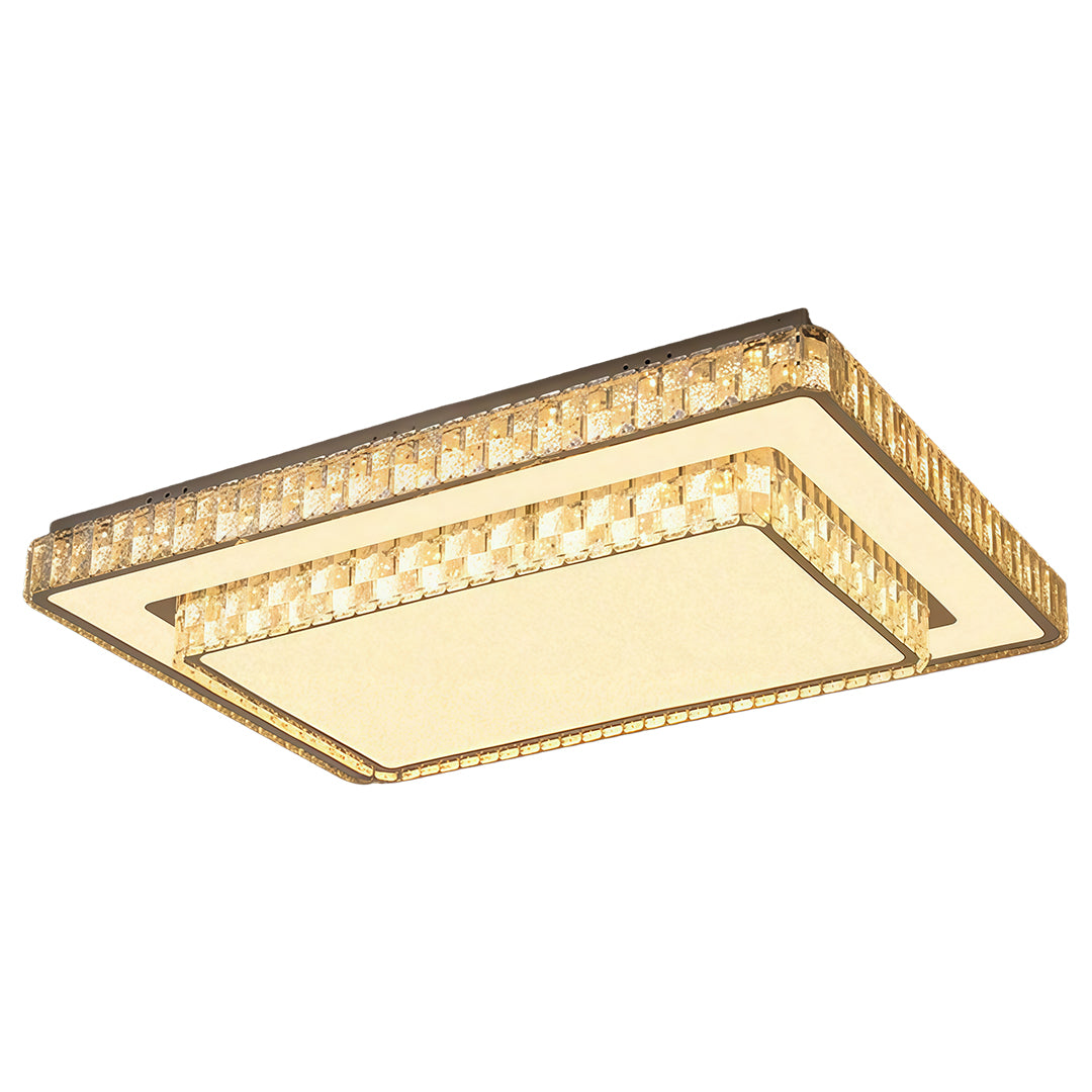 Flush Mount Ceiling LED Light Minimalist Luxury Crystal Lamp