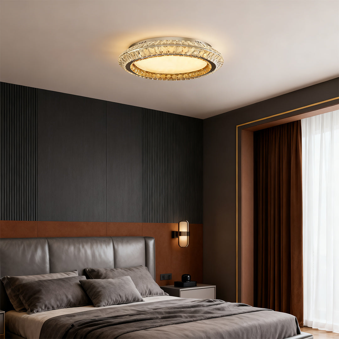 Flush Mount Crystal Ceiling Lights Luxury LED Lamp