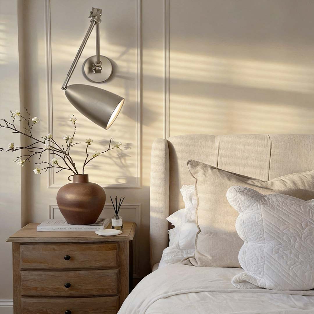 Folding Wall Light Modern Long Bulb Rod Swing Arm Light