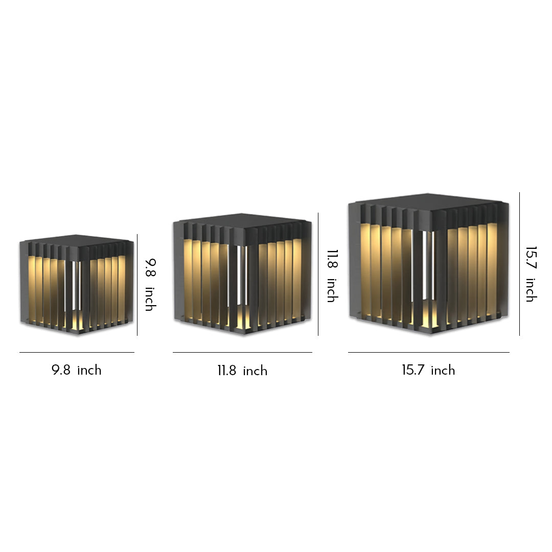 Front Pillar Lights Outdoor Waterproof Hollow Light
