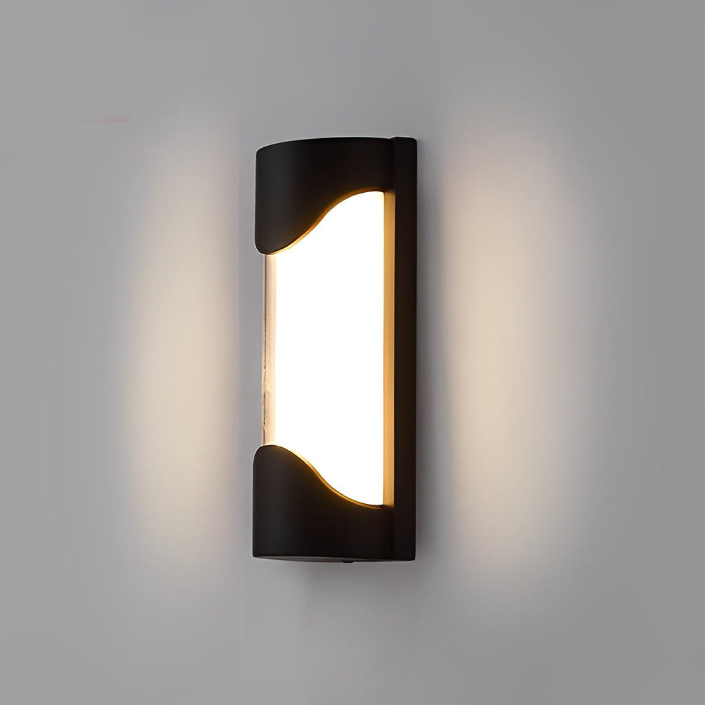 Black Outdoor Wall Light Modern Waterproof LED Light