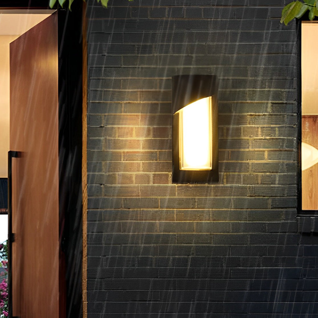 Black Outdoor Wall Light Modern Waterproof LED Light