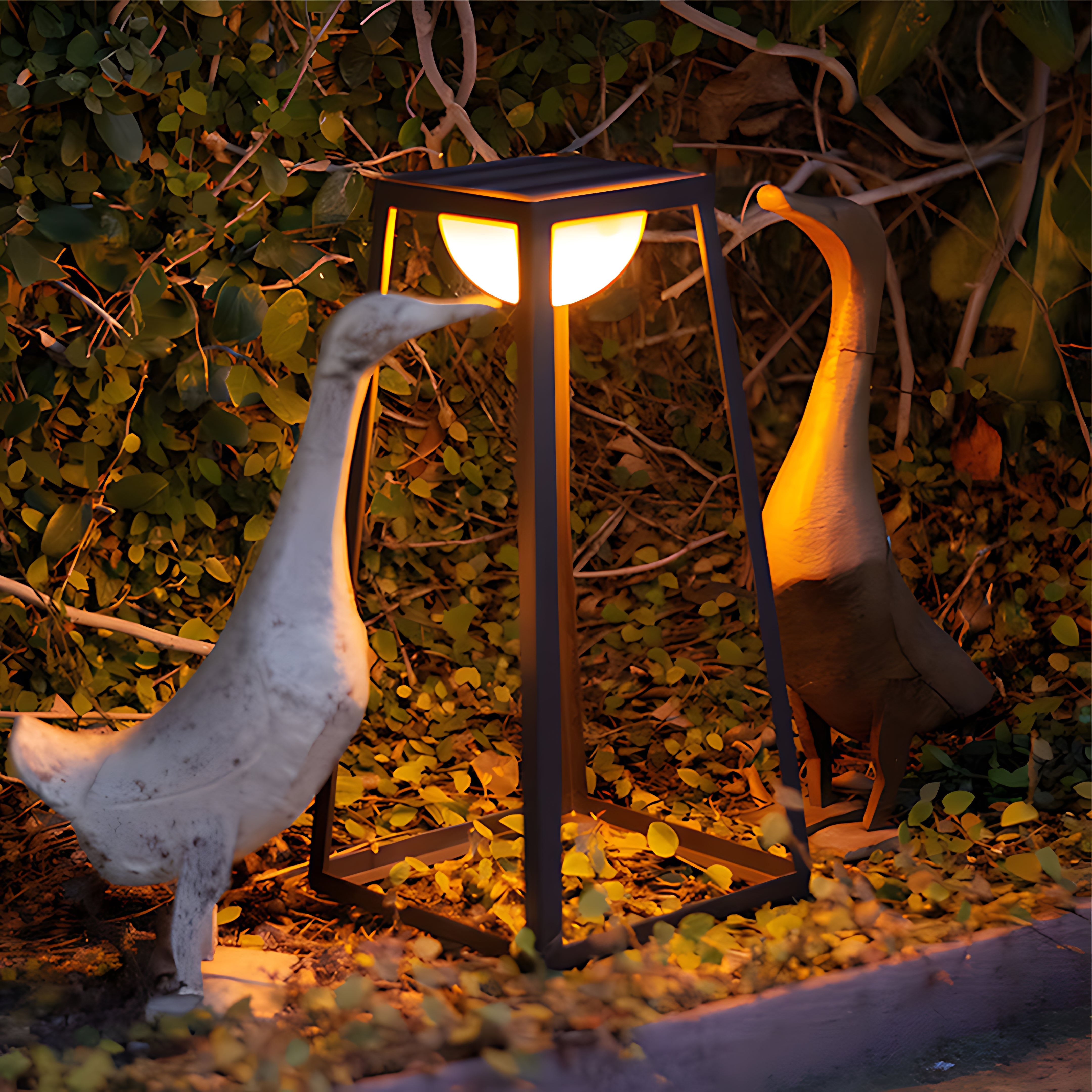 Metal Frame Outdoor Floor lantern Waterproof Garden Lighting