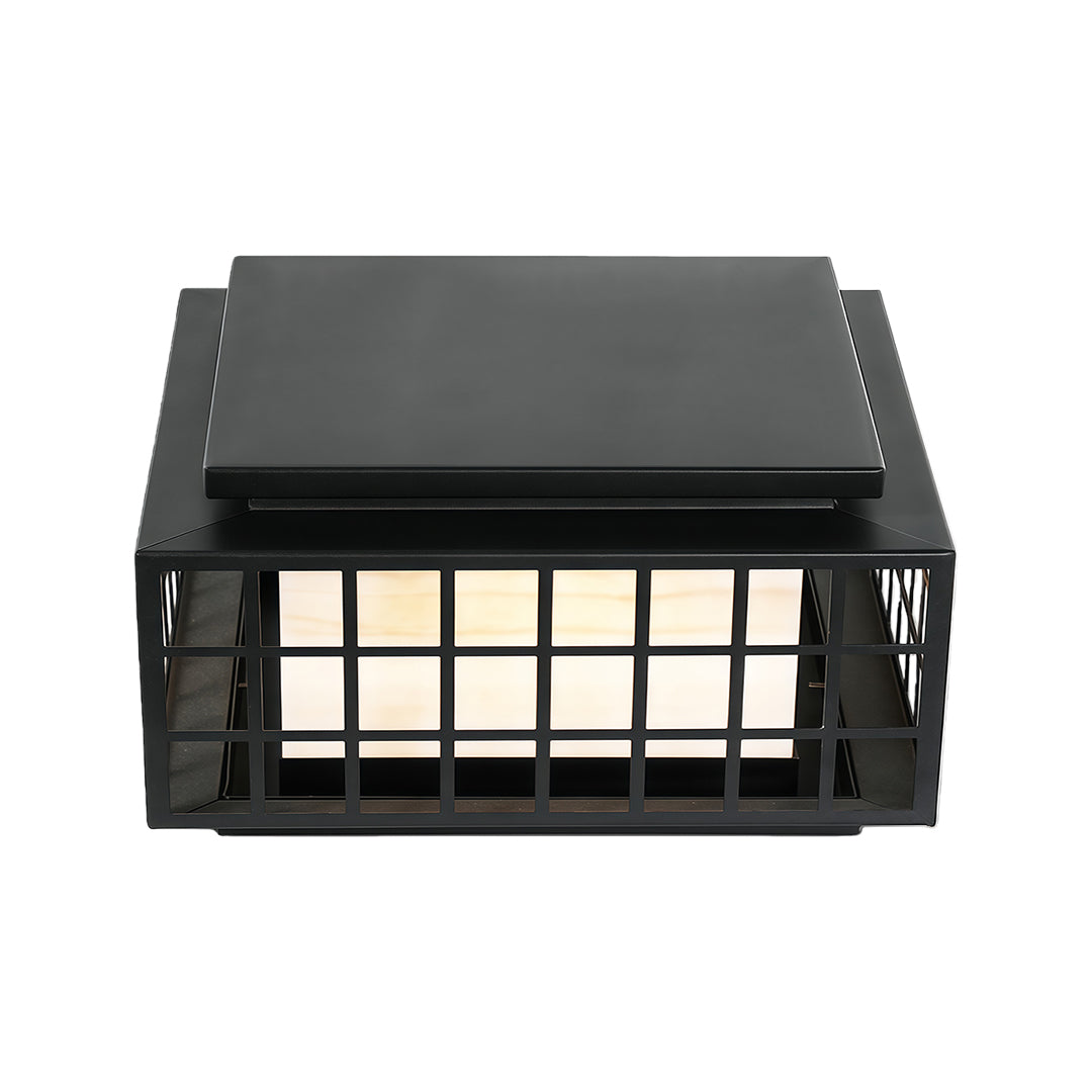 Modern Gate Pillar Lights Outdoor Waterproof Metal Lamp