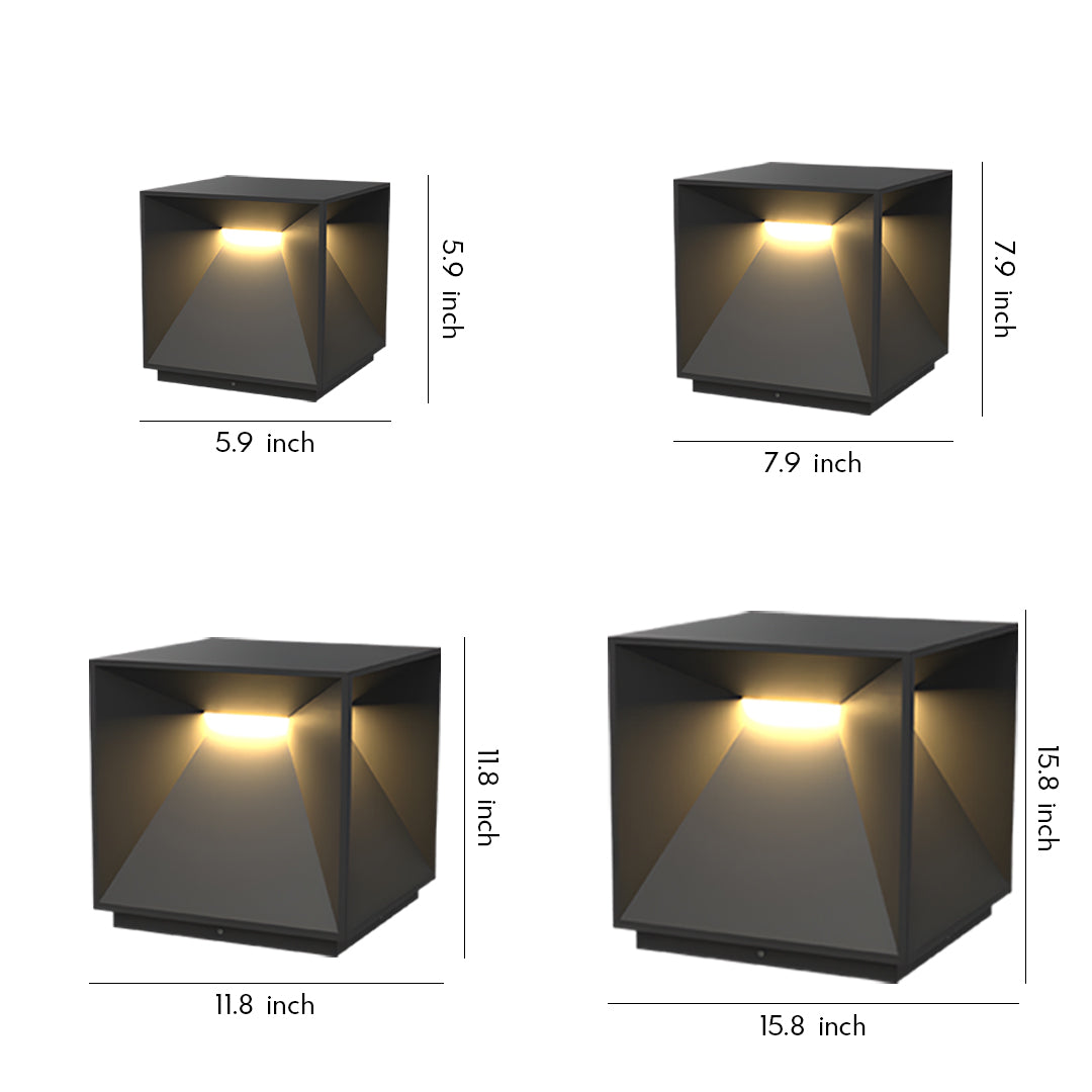 Garden Pillar Lights Outdoor Waterproof Metal Light