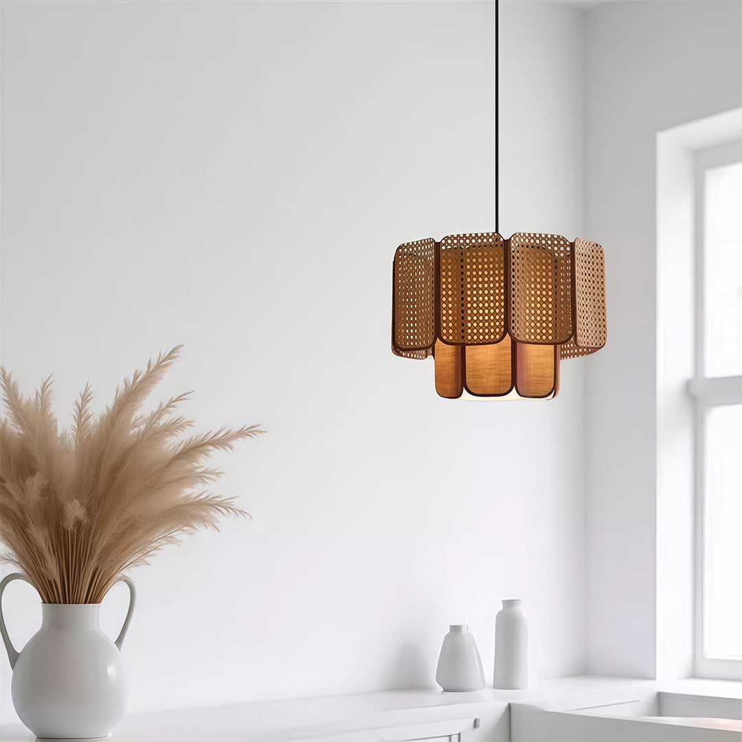 Bamboo Pendant Lights Japanese Zen Rattan Ceiling Light