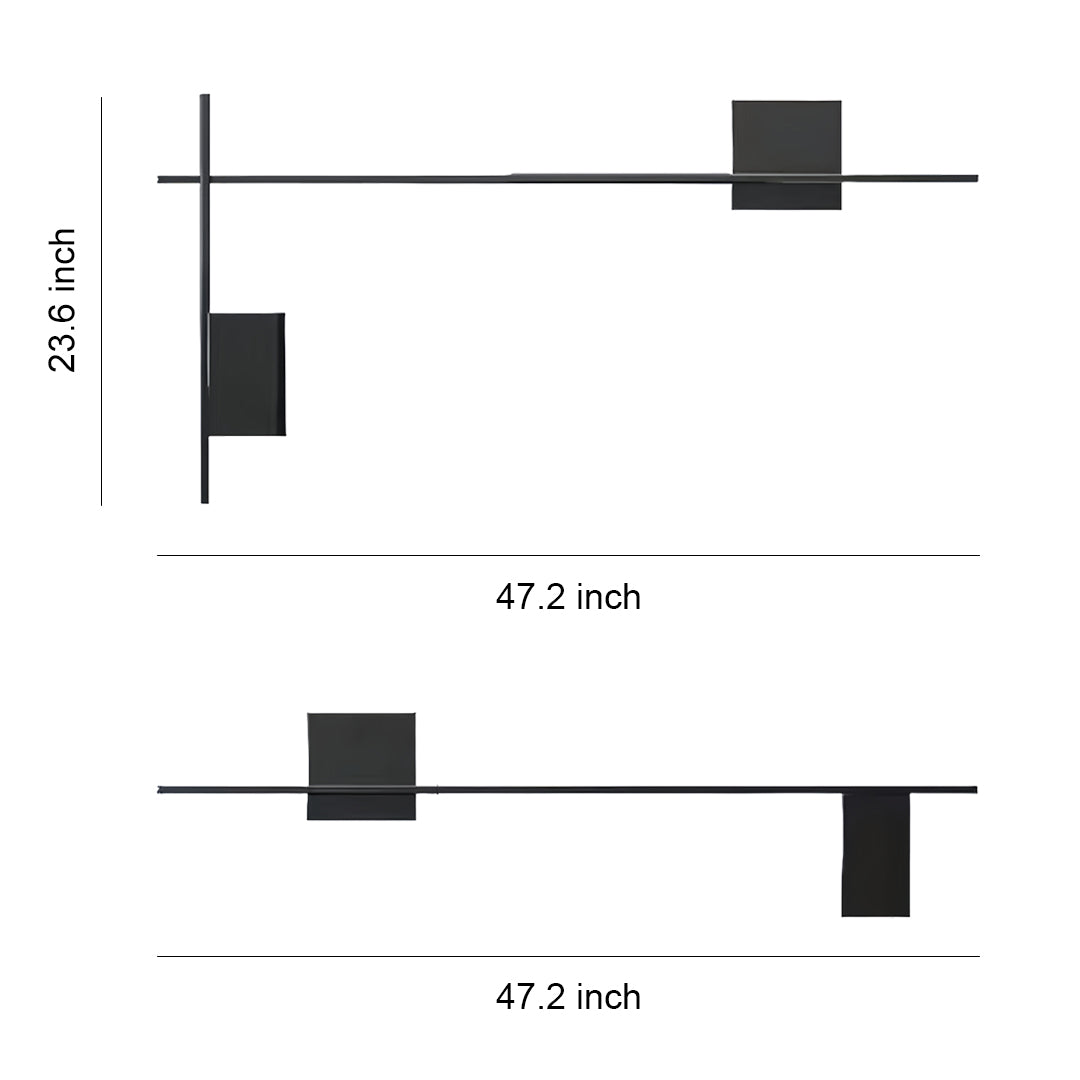 Decor Wall Lights Modern Minimalist Rectangular Wall Lamp Set