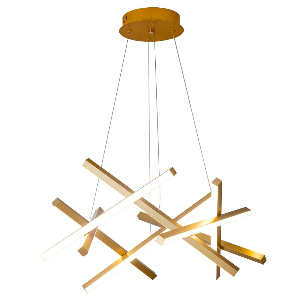 Geometric Ceiling Light LED Satellite Cross Design Chandelier