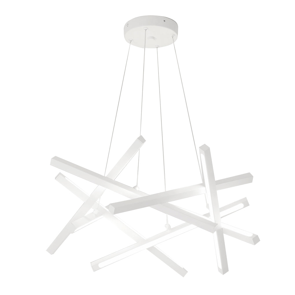 Geometric Ceiling Light LED Satellite Cross Design Chandelier