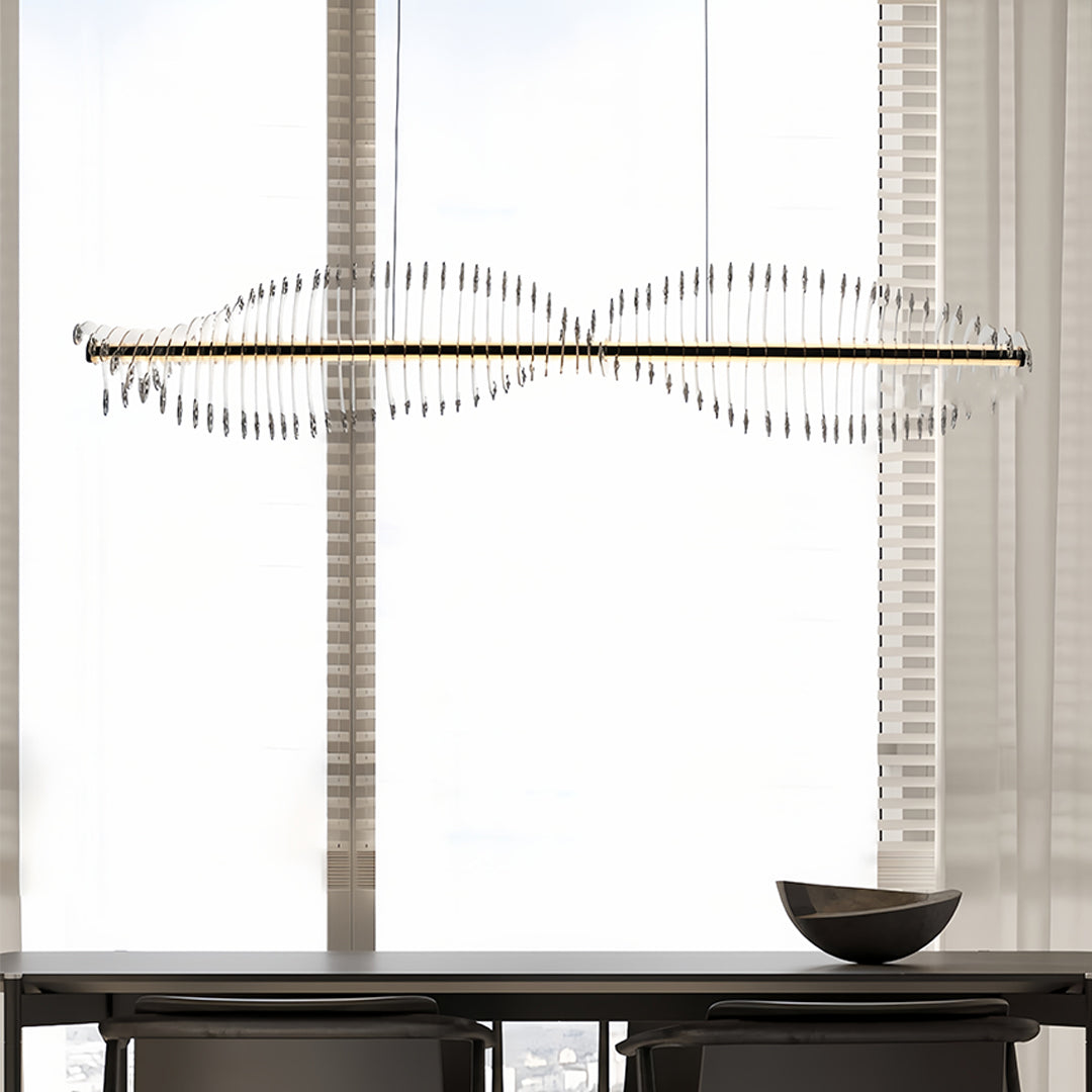 Spiral Pendant Lighting Modern Minimalist Linear Light