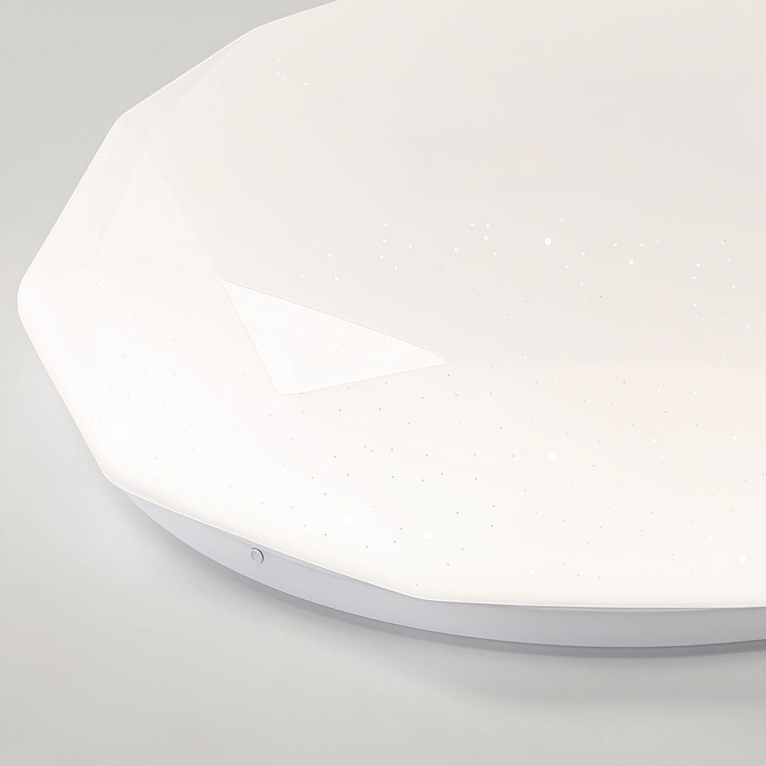 Geometric Flush Mount Ceiling Light White Full-Sky Star Lamp