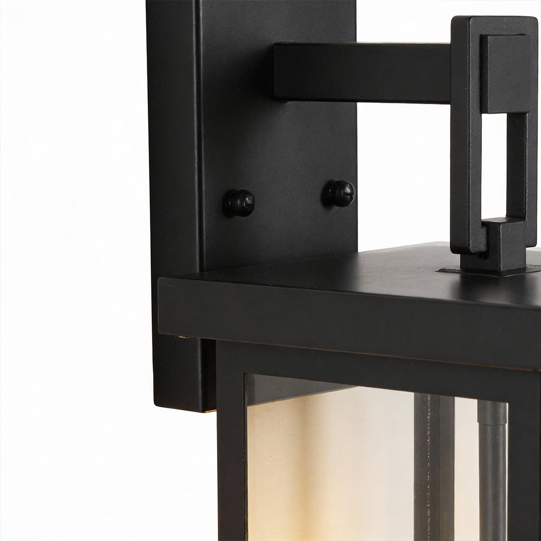 Black External Wall Lights Outdoor Courtyard Waterproof LED Light