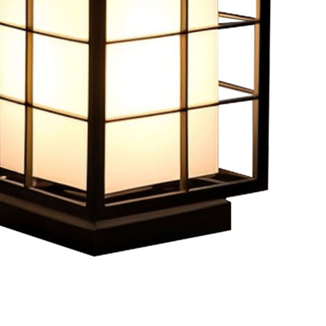 Black Modern Japanese Outdoor Lanterns Waterproof Garden lights