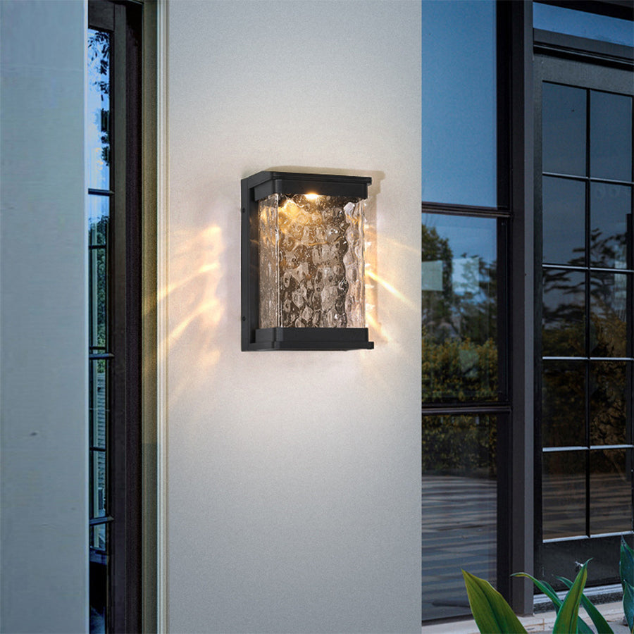 Aluminum Rectangular Outdoor Wall Lights Waterproof