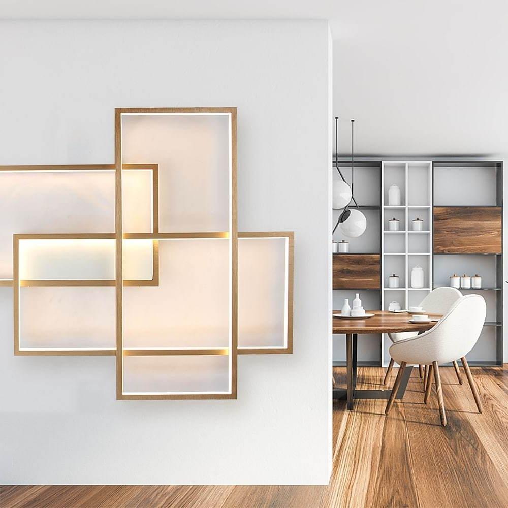 Geometric Wall Sconce Rectangular Modern LED Ceiling Light