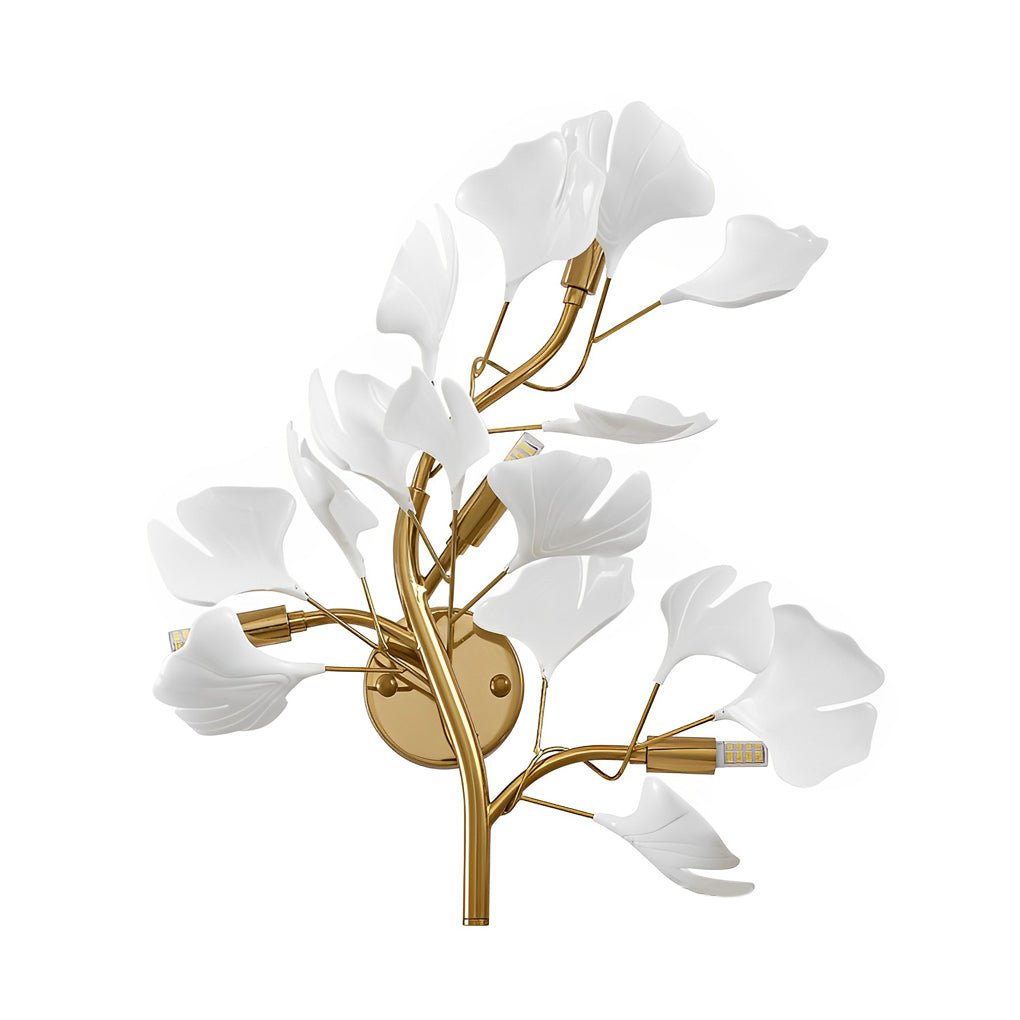 Leaves Branches 3 Step Dimming Gold Nordic Wall Lights Fixture