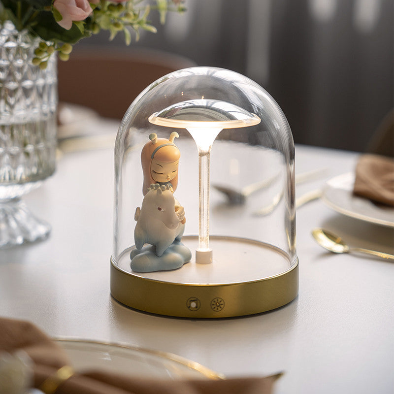 Glass Dome LED Lights Fairy Tale Decorative Table Lamp