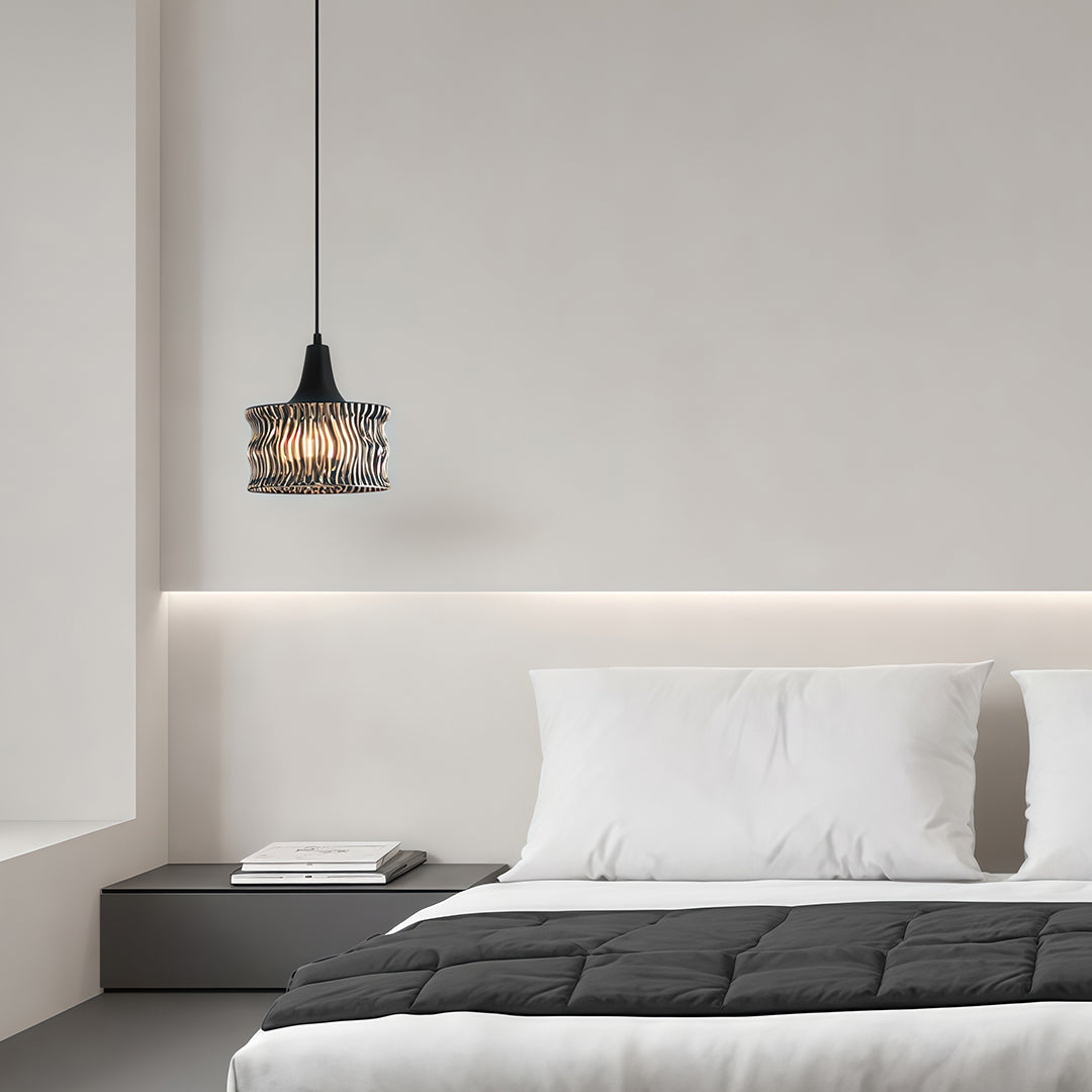 Glass Drum Pendant Light Italian Elegant Minimalist Ceiling Lights