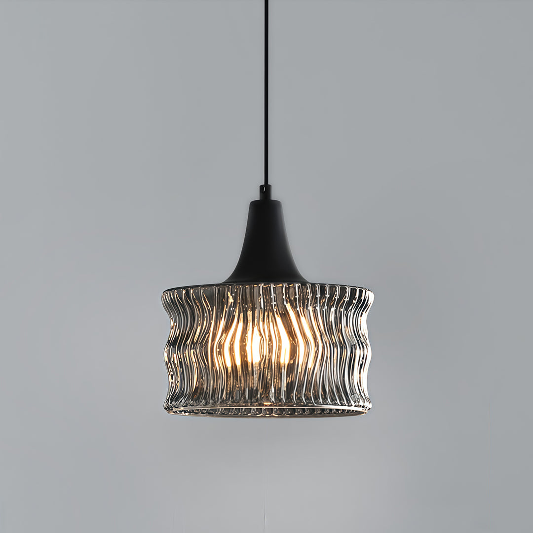 Glass Drum Pendant Light Italian Elegant Minimalist Ceiling Lights