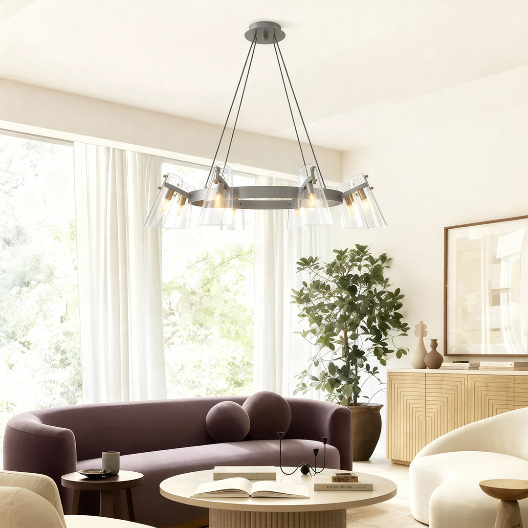 Unique Modern Chandeliers Simple Copper Ceiling Light