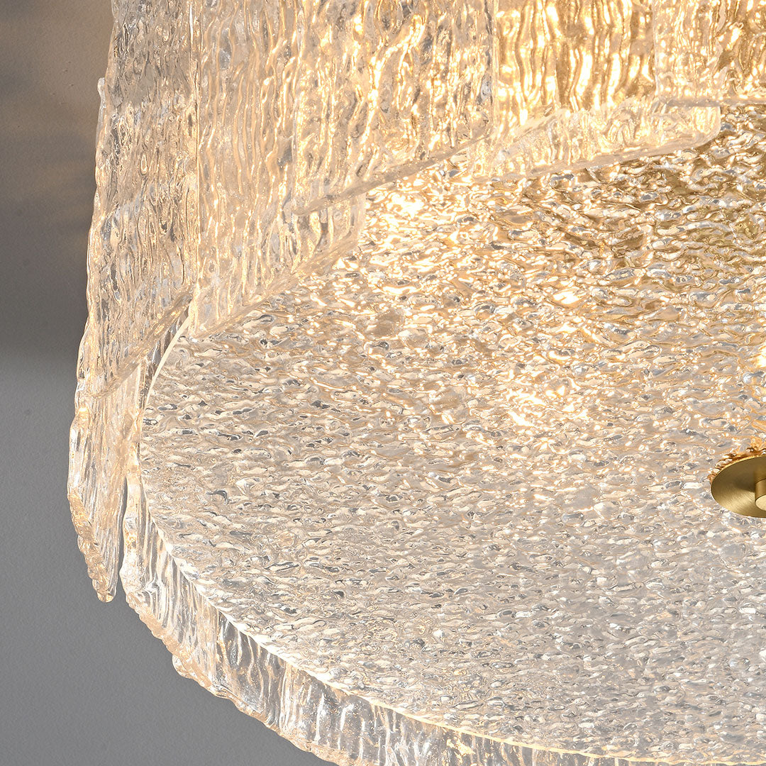 Luxury Full Copper Glass Flush Mount
