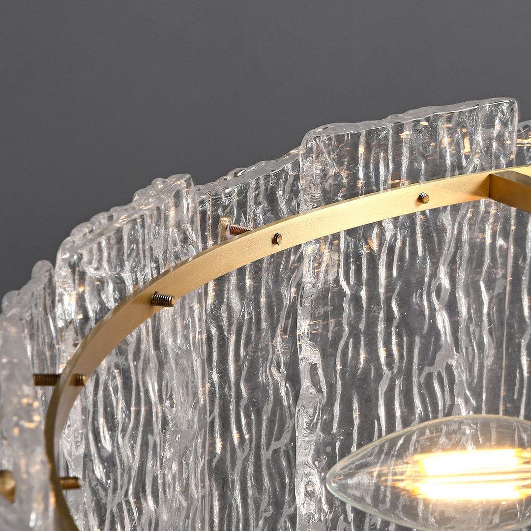Luxury Full Copper Glass Flush Mount