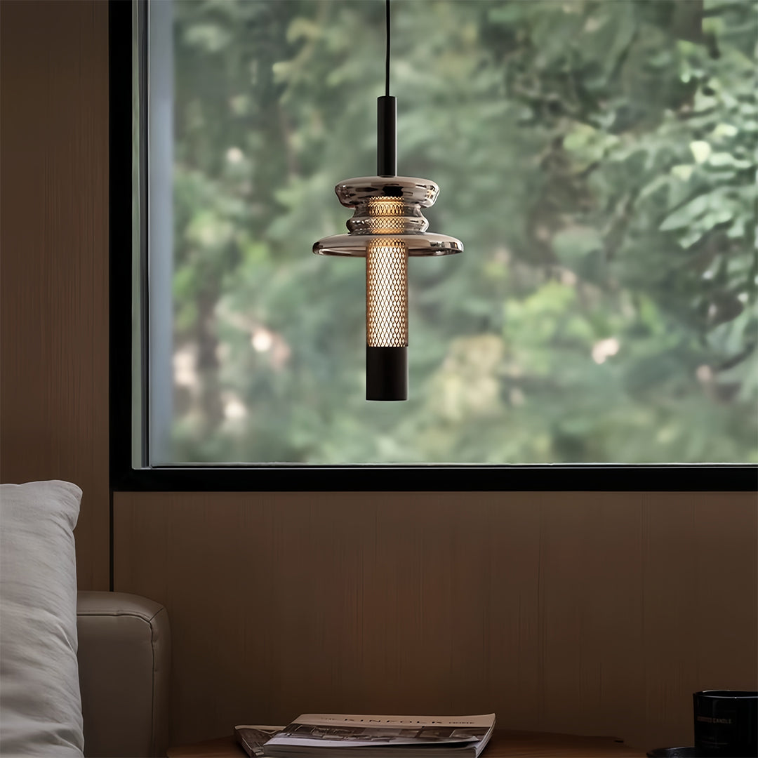Glass Pendants Lights Minimalist Geometric Ceiling Light