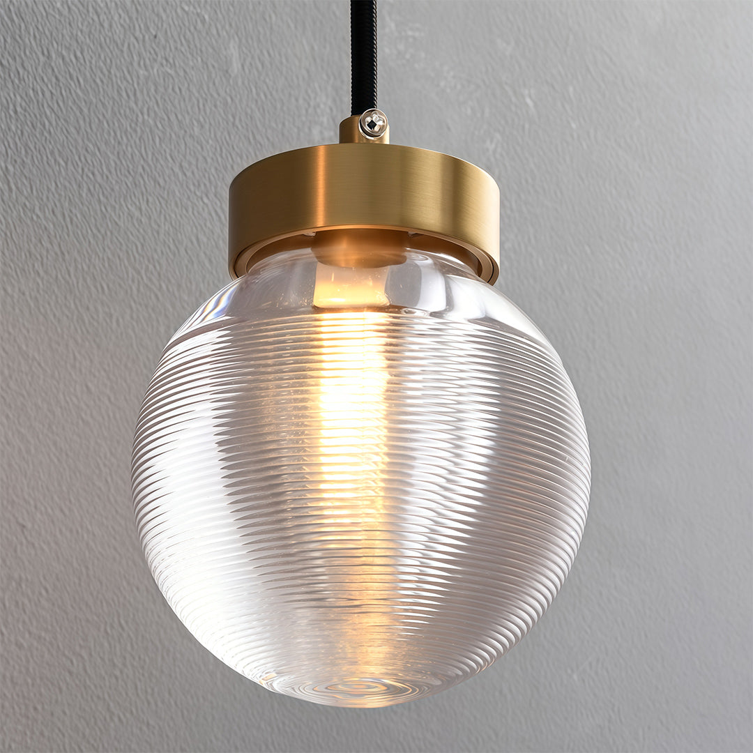 Modern Copper Chandelier Creative Luxury Glass Ceiling Light