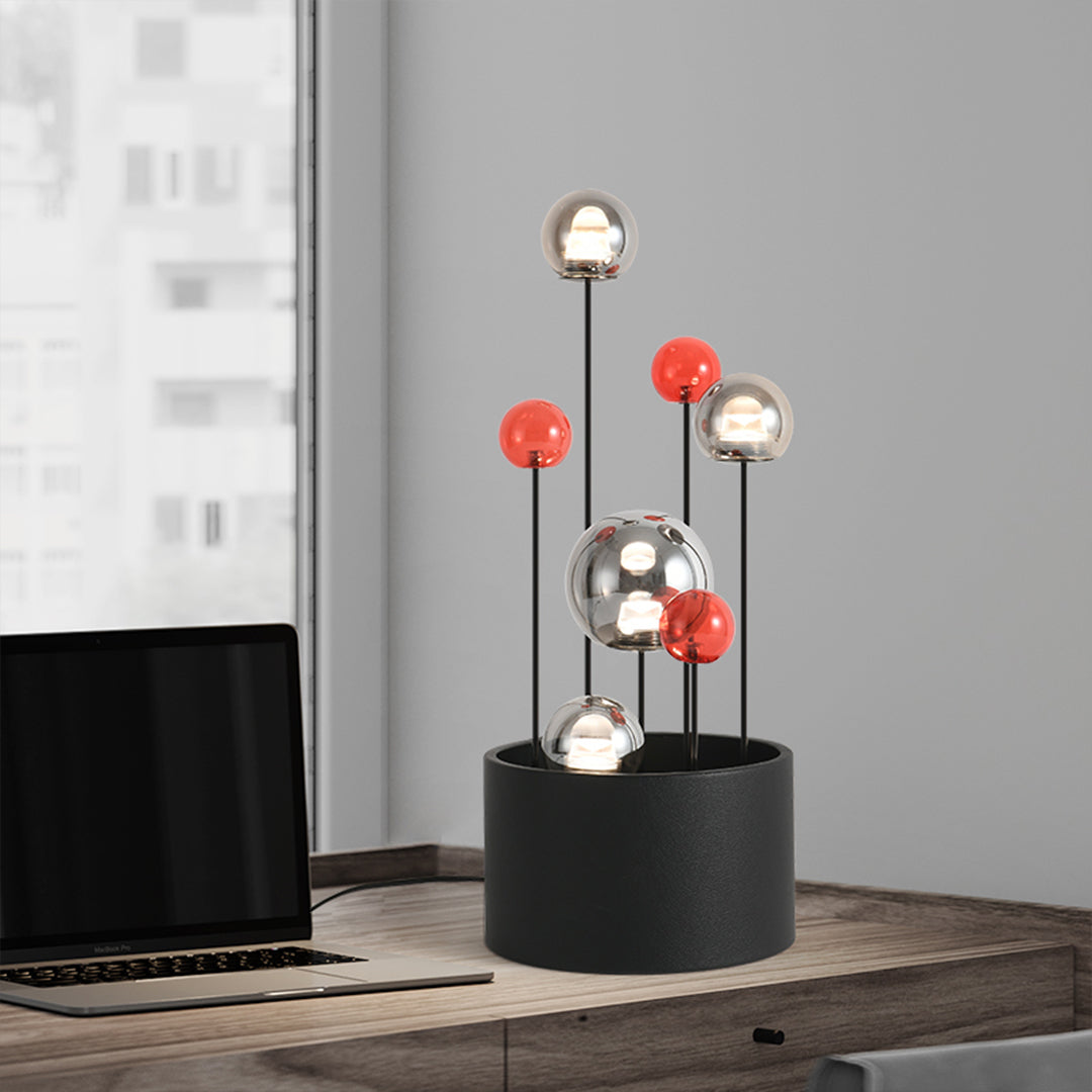 Colored Glass Ball Floor Lamp Nordic Minimalist