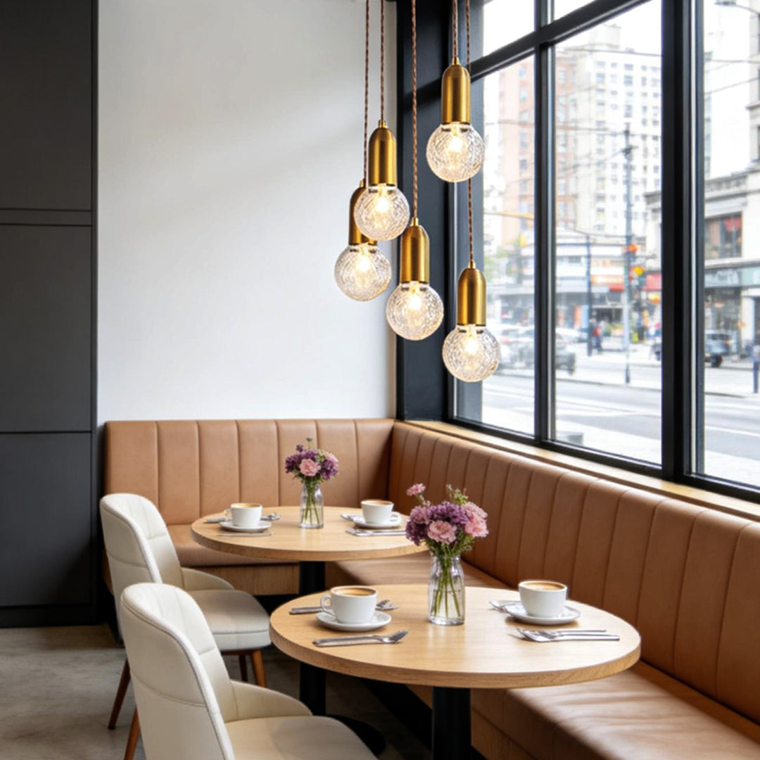 Acrylic Bulb Chandelier Bubble Earth LED Modern Light