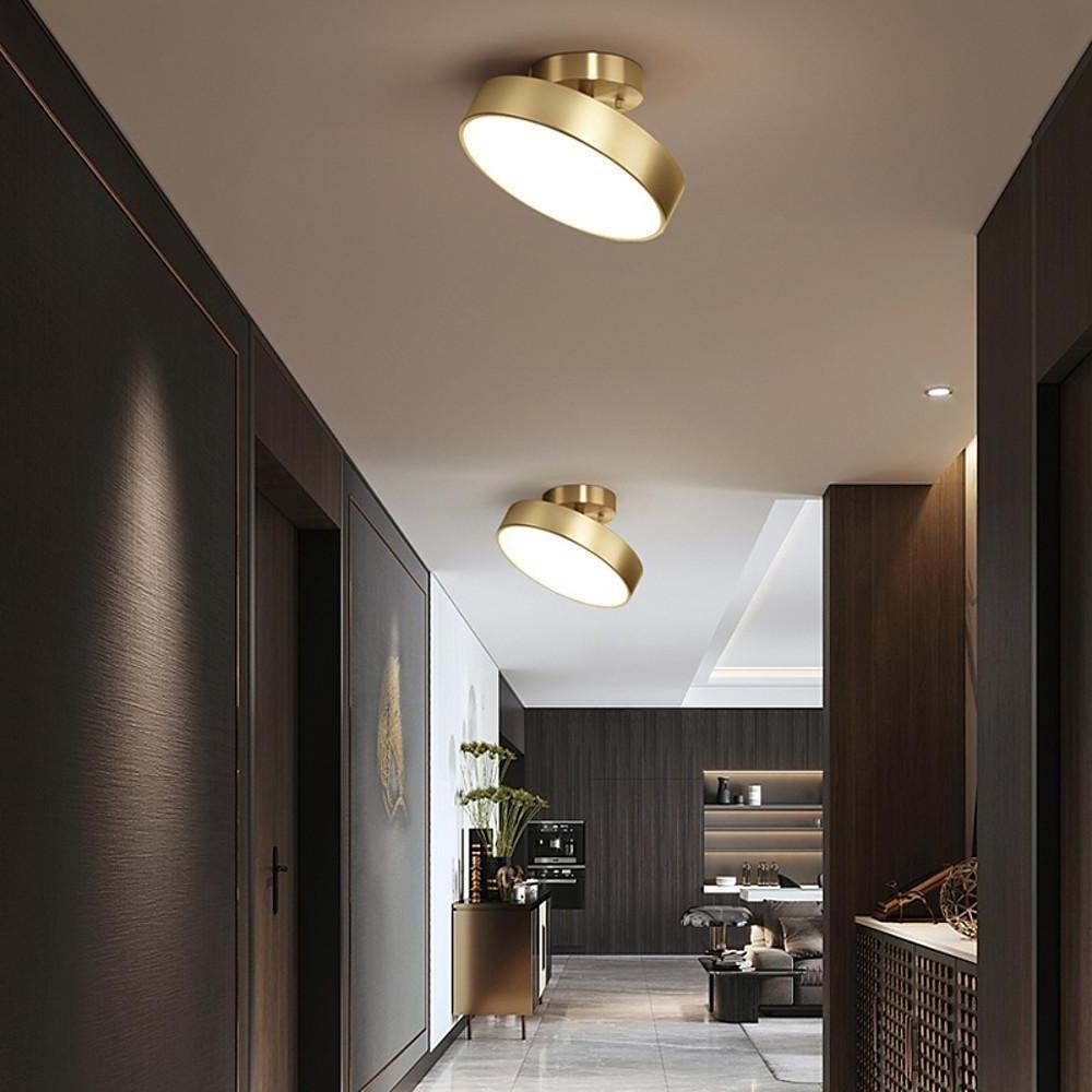 Adjustable LED Ceiling Lights Nordic Style Copper LED Light
