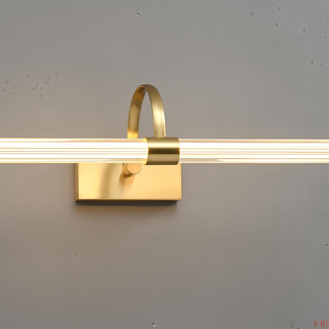 Bathroom Vanity Wall Light Nordic Full Copper Long Bar Light