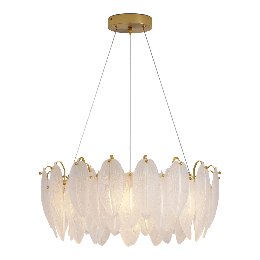 Feather Chandeliers Modern Luxury Glass Ceiling Light