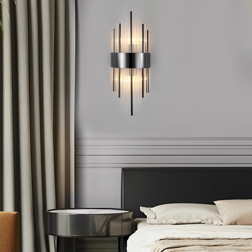 Gold and Crystal Wall Sconces Luxury LED Modern Light