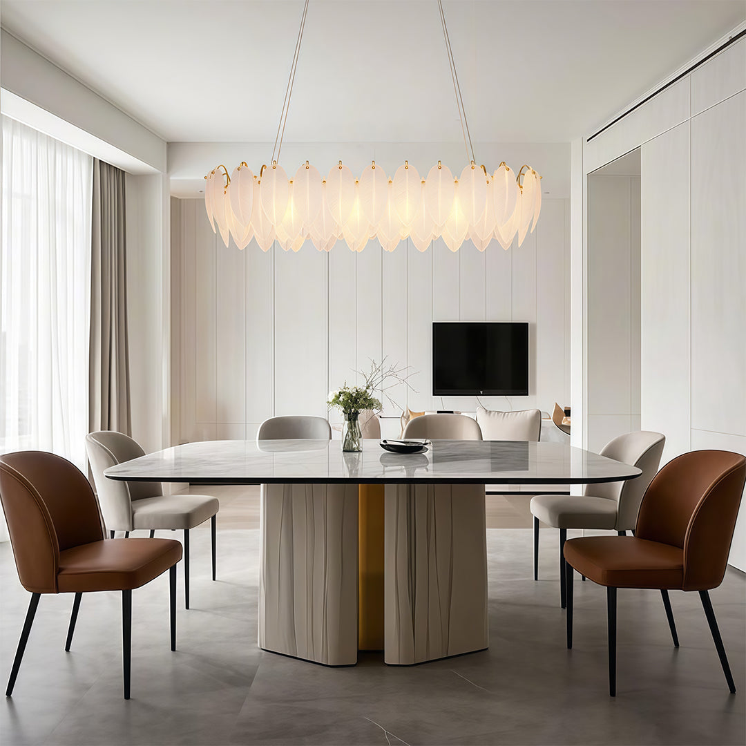 Feather Chandeliers Modern Luxury Glass Ceiling Light