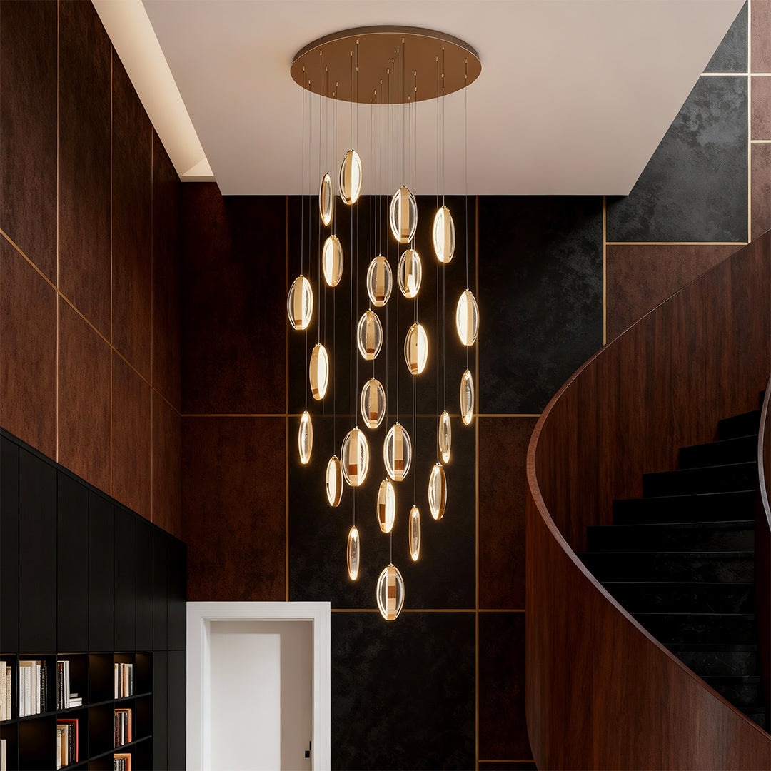Gold Modern Chandelier Möbius Luxury Decorative Ceiling Light