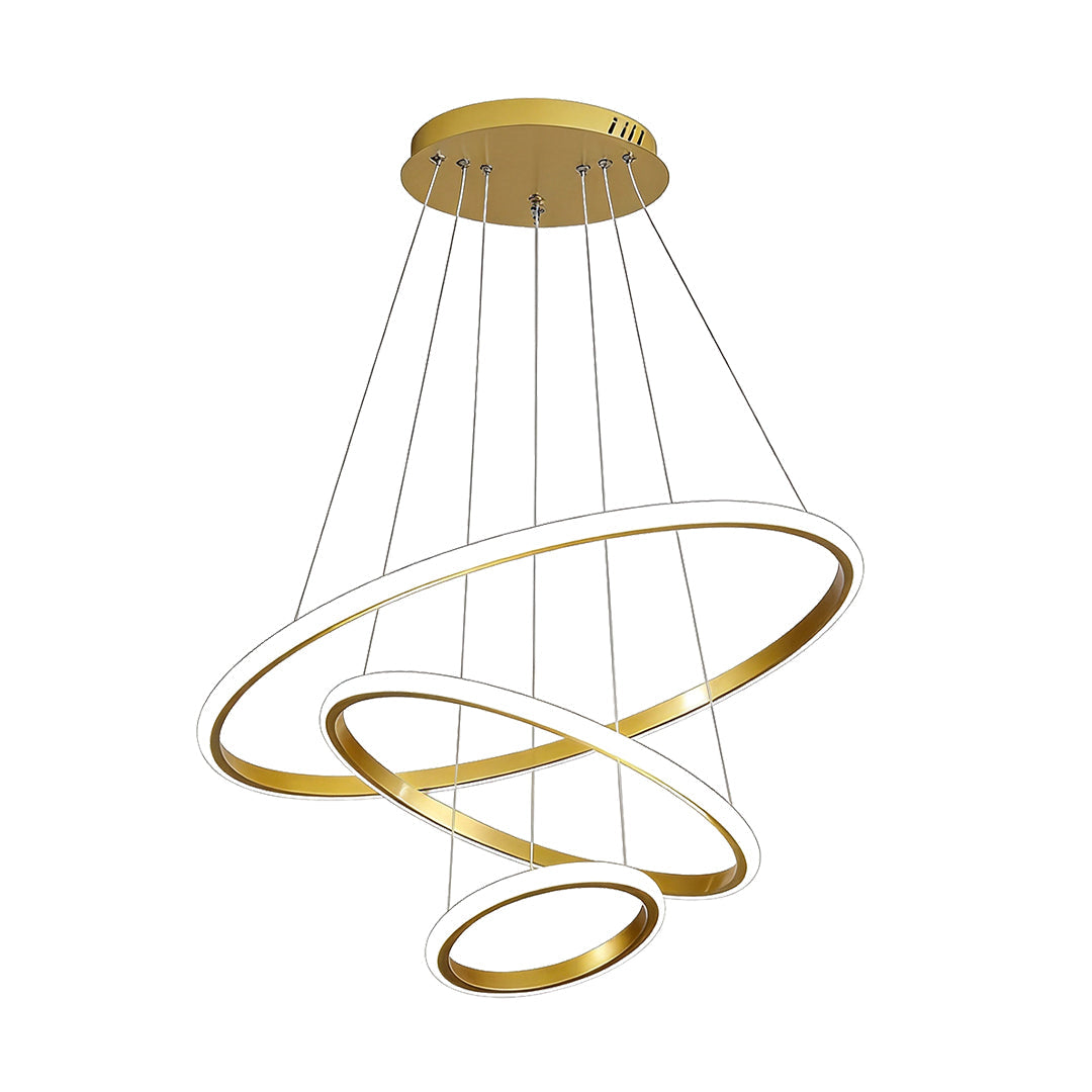 Ring LED Chandelier Modern Unique Metal Ceiling Light