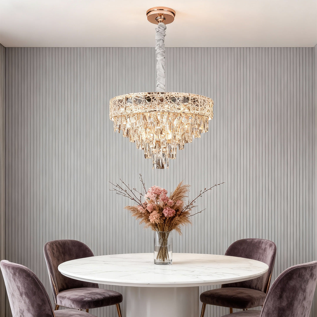 Large Chandelier Crystals European Style Luxury Ceiling Light