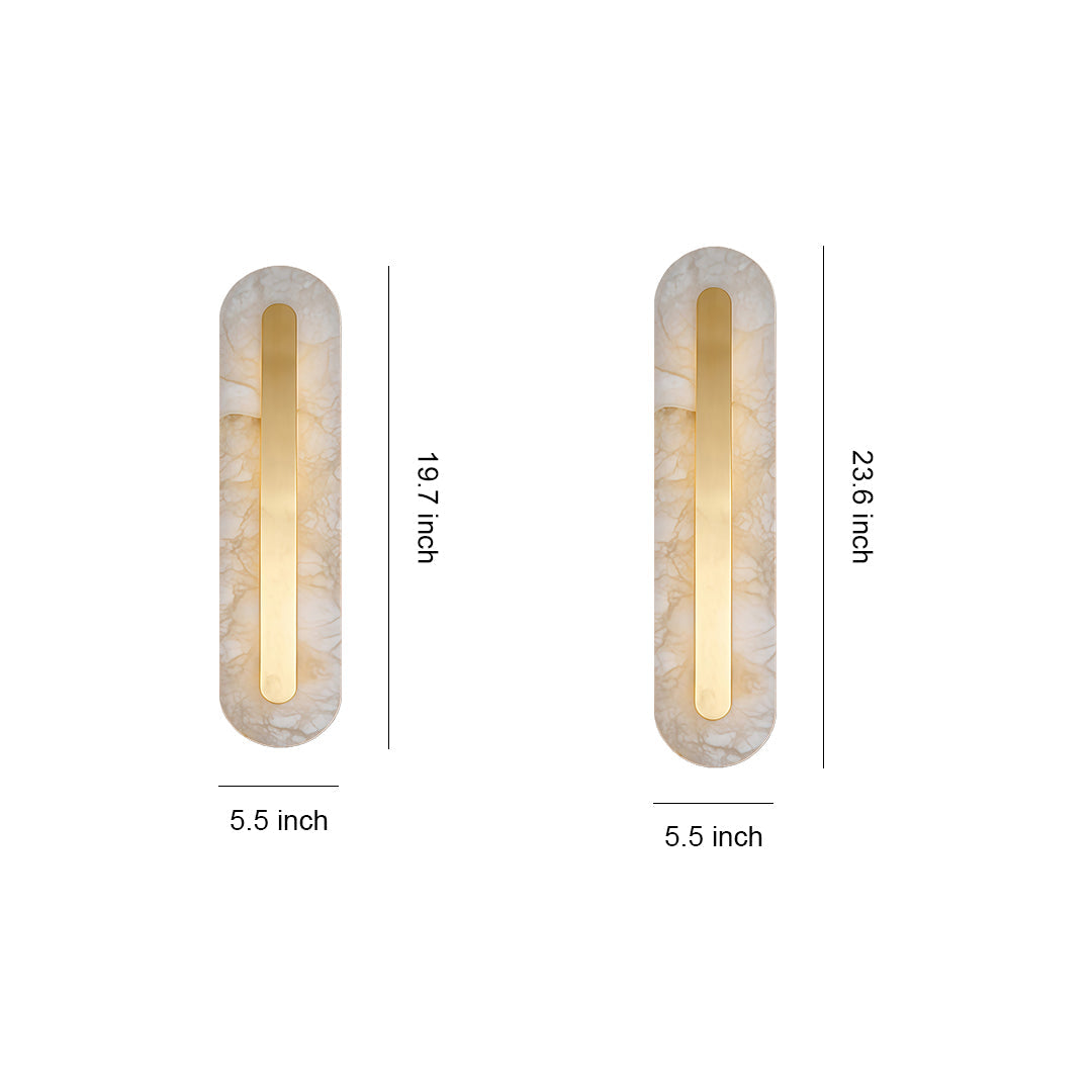 Gold Wall Light Modern Luxury Brass Cloud Stone Light