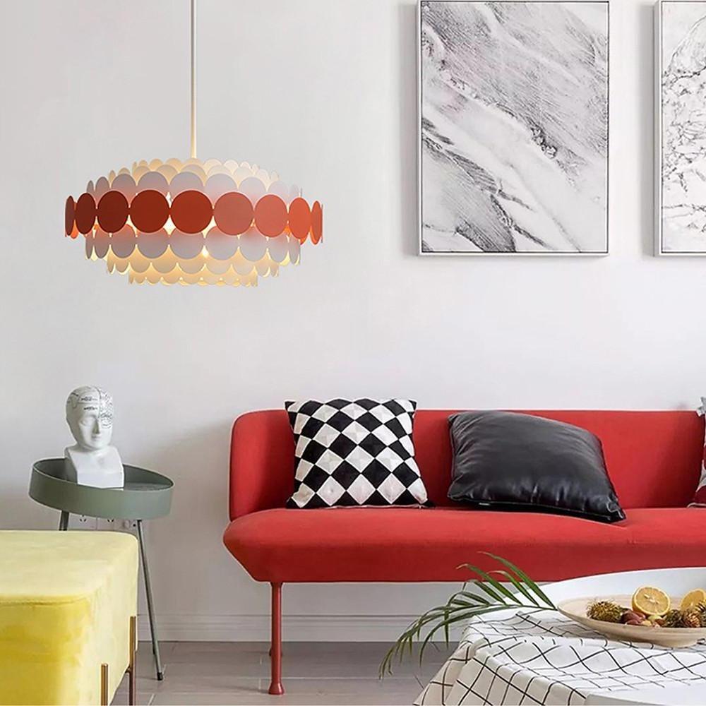 Circles Frills Blue Pendant Light Metal Stylish Ceiling Light