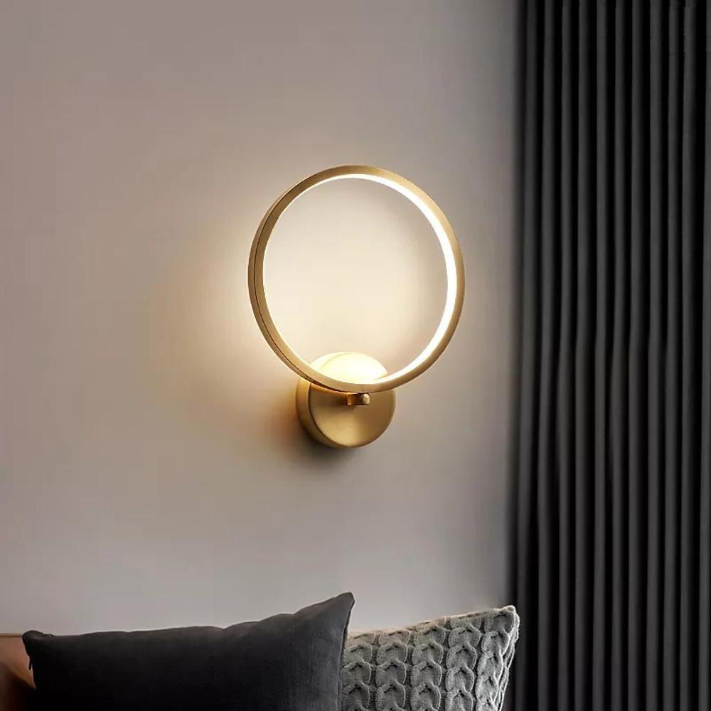 Three Light Flush Mount Ceiling Light LED Copper Modern Flush Mount Lighting